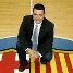El nou tcnic, Xavi Pascual, a la pista del Palau Blaugrana.